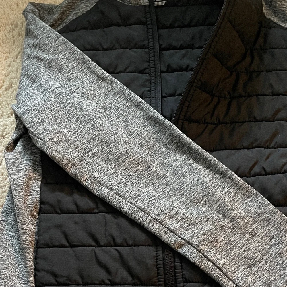 Gray and Black Zip-Up Jacket - Picture 3 of 4
